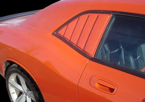 Willpak Dodge Challenger Side Window Louvers - Unpaintted, Textured - 10565T