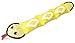 Tuffles Tuff Diamond Pattern Snake Fire Hose Dog Squeak Toy with 3-Tier Squeakers