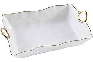 Pampa Bay Large Deep Server with Golden Handles