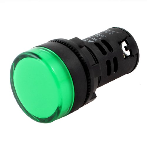 uxcell AC/DC24V 20mA LED Indicator Signal Lamp Bulbs AD16-22D/S23 Green Light