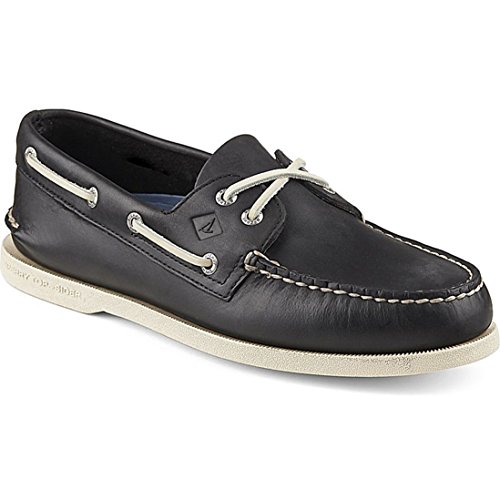 Sperry Top-Sider Men's A/O 2 Eye Boat Shoe,Black,9 M US