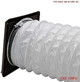 Kair Black 150mm Louvred Wall Vent Grille with Flyscreen 183mm Cover view 9