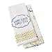 Hallmark Home Decorative Cotton Kitchen Dish Towels (Set of 2) Family Style Perfect for Any Kitchen