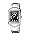Casio Women's LTP1336D-1A Silver Stainless-Steel Quartz Watch with Black Dial