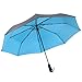 Atree Compact Folding Travel Umbrella Auto Open and Close Double Canopy 46 inch Large,Windproof&Waterproof , Sturdy, Portable and Lightweight for Easy Carrying,Unisex,Black-Blue