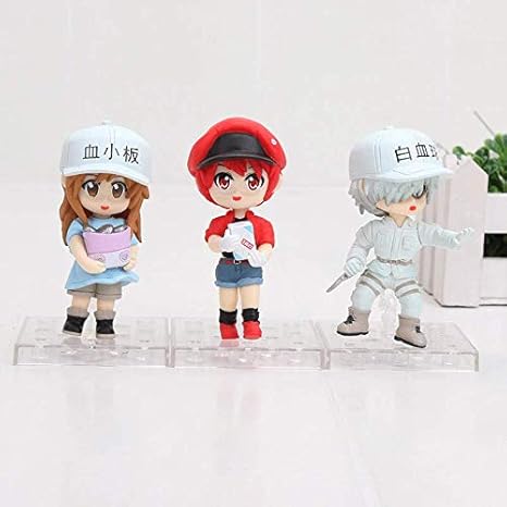 Amazoncom 9cm 35 Inch 3pcsset Hataraku Saibou 3pcs - 