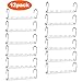 HOUSE DAY Closet Organizers and Storage, Magic Space Saving Hangers, Multi Hanger Closet Organizer, College Dorm Room Essentials, Closet Storage Organization (8 Pack, Silver)