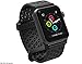 Catalyst compatible with Apple Watch Band 40mm 38mm, Breathable Silicone Sport Replacement Wrist Band Compatible for iWatch/Apple Watch Series 5/4/3/2/1 Stealth black