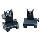 Zengi AR15 Front and Rear Flip up Iron Sights, Back-up Iron Sights B.I.U.S
