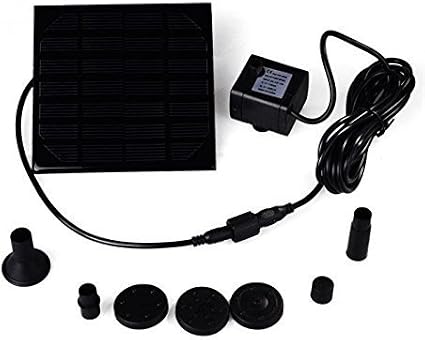Amazon Com Floating Solar Lily Fountain With Battery And Led Lights Garden Outdoor