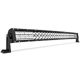 LED Light Bar AUTOSAVER88 32Inch Led Work Light 360W 9D 36000LM Curved, Updated Chipset Spot & Flood Combo Beam Off Road Driving Light Super Bright for Jeep Bumper Trucks Boats ATV, 3-Yr Warranty