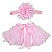 Blulu Baby Girls Tutu Skirt Dress Headband Set for Photography Prop