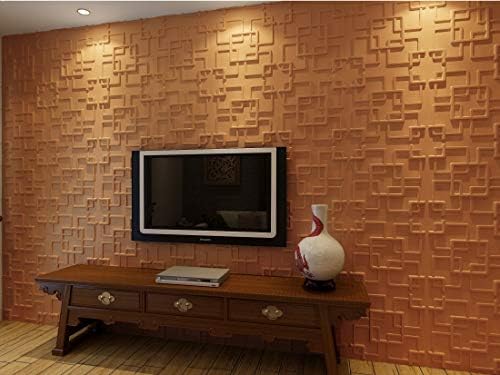 Kingsman 19.6 in. x 19.6 in. x 1 in. Off-White ECO Plant Fiber Material Glue-On Wainscot 3D Wall Panels (10-Pack) (Rex)