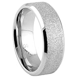 8MM Stainless Steel Lazer Cut Wedding Band (Size 9 to 13)