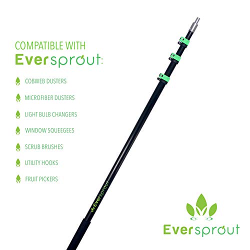 EVERSPROUT 7to24 Foot Telescopic Extension Pole (30 Foot Reach