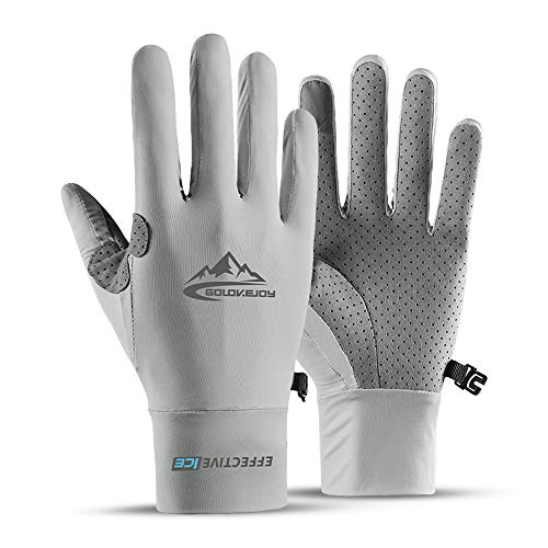 Seektop UV-Schutz-Angelhandschuhe, kühlend, LSF 50+, Sonnenhandschuhe für Herren und Damen, zum Laufen, Wandern, Paddeln…