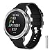 NotoCity for Garmin Vivoactive 3 Band, 20mm Quick Release Soft Silicone Replacement Band for Garmin Forerunner 645/Forerunner 245/Samsung Galaxy Watch 4/Watch 3 41mm(Black, S)