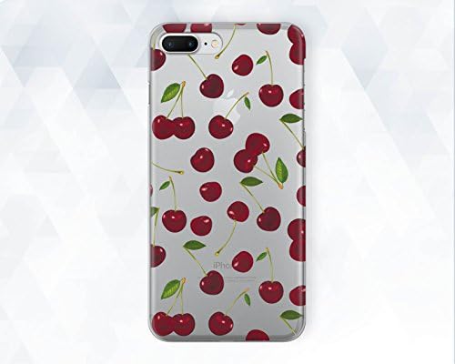 Red Cherry Vegan Pattern Phone Case For iPhone 6 6s Plus 7 8 Plus Xs Max XR 10 Case Cover For Samsung S7 S8 S9 S10 Plus S10e Note 8 9