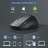 Jelly-Comb-Bluetooth-Wireless-Mouse-Triple-Mode-Silent-Bluetooth-Mouse-BT40BT4024G-Wireless-Compatible-with-LaptopMacbookiPadiPhoneAndroidPCWindowsLinux-2400DPI-Adjustable-Dark-gray Jelly Comb Bluetooth Wireless Mouse, Triple Mode Silent Bluetooth Mouse (BT4.0+BT4.0+2.4G Wireless) Compatible with…