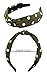 STHUAHE Pack of 5 Women Girls Handmade Wide Dot Chiffon Cloth Cross Knot Hair Hoop Hairband Headband Headwear Hair Accessories (5 Color)