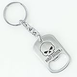 Harley-Davidson Willie G Skull Bottle Opener Key Chain, Silver HDKBO181