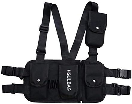 Breeezie Fashion Chest Rig Waist Bag Tactical Shoulder Bag Multipurpose Hiking Camping Crossbody Bags For Men Women