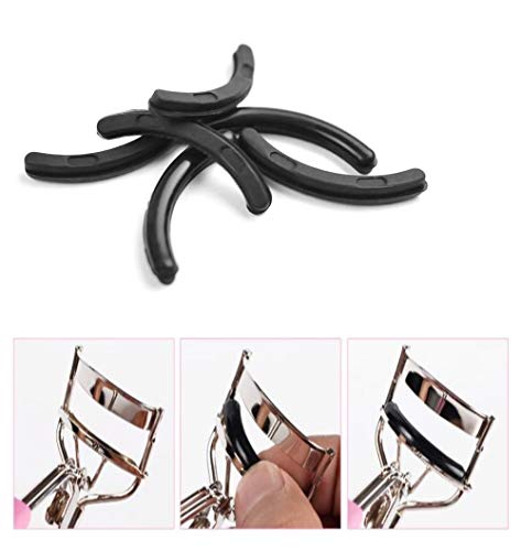 48 Pcs Curler Refills Eyelash Curler Replacement Refill Pads Curler Refill Pads Rubber Replacement Pads for Universal Eyelash Curler with 2 Clear Storage Box