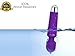 Mini Compact Powerful Multi-Speed Bullet Shape Personal Vibrating Massage Tools,Waterproof Quiet -7 inch (1PCS) (Purple BAR)
