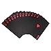 Acelion Waterproof Playing Cards, Black Plastic Playing Cards, 1 Deck of Cards, Poker Cards (Rose Cards Red Tin)