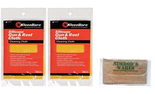 Nimrod's Wares Kleen-Bore Silicone Gun & Reel Cloth 2-Pack 100 sq.in.! GC220 Microfiber Cloth