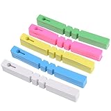 TIMESETL 500Pcs 8 Inch Wrap Around Plant Tags Bulk, Outdoor Waterproof Hanging Gardening Labels - 20x2cm Red Yellow White Blue Green