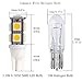 GRV T10 921 194 38-2835 SMD 3W LED Bulb lamp High Bright Warm White DC 12V Pack of 10
