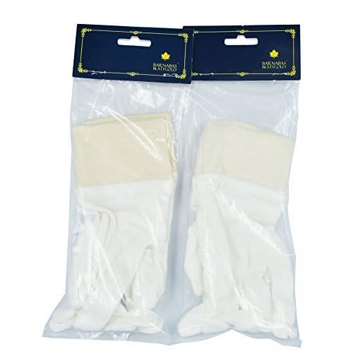 BARNABAS BLATTGOLD: Cotton Gold Leaf Gilding Gloves - Perfect Snug Fit - Maximize Feeling in Fingers - 2 Pairs