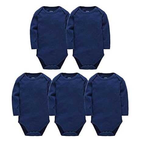 19 Solid White Long Sleeve Cotton Baby Girls Boys Bodysuit Newborn Body Bebe 0 24 Months Infant Jumpsuit Amazon In Baby