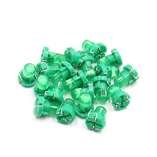 uxcell 20Pcs 12V T3 Green LED Dashboard Panel Gauge Light Lamp Bulb for Car Interior