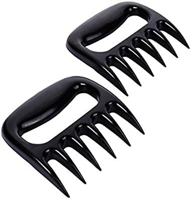 Bear Claw AOVBP Meat Shredder Barbecue BBQ Meat Claws - Easily Lift,Shred,Handle and Transfer Food - Claw Handler Set for Pulling Brisket from Grill Smoker or Slow Cooker -Heat Resistant Nylon