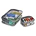 Keokee Clear Toiletry Bag Set, Quart Size with Smaller Case for Travel and Organizing, TSA Approved for 3-1-1 Liquids (Clear + Gray)