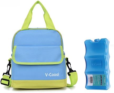 Breastmilk Cooler with Ice Pack for Breastmilk Storage,Thicken Insulated Double-layer Waterproof,Hold up Six 5oz Bottles,The Smarter Choice for Keeping Bottles or Food Fresh,Blue
