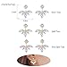 14 Pairs Ear Jackets Lotus Flower Earrings Jackets Simple Chic Ear Stud Earrings Set for Women