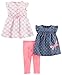 Simple Joys by Carter's Baby 3-piece Playwear Set, pink dot/chambray, 18 Months