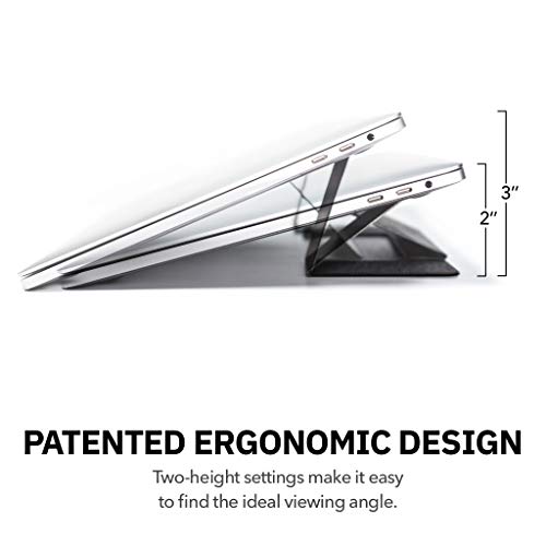 MOFT Laptop Stand, Invisible Lightweight Laptop Computer Stand, Compatible with MacBook, Air, Pro, Tablets and Laptops up to 15.6", Patented Interlaced
