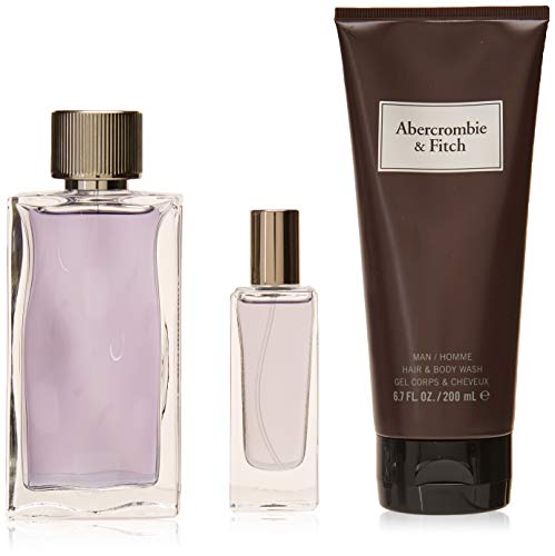 Abercrombie & Fitch First Instinct By Abercrombie & Fitch for Men - 3 Pc Gift Set 3.4oz Edt Spray, 0.5 Oz Edt Spray, 6.7oz Hair & Body Wash, 3count - Thumbnail 4