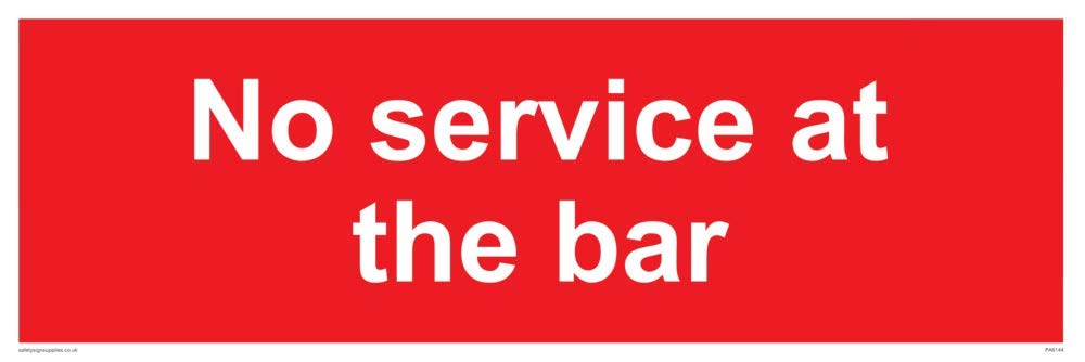 No service at the bar