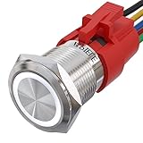 APIELE 19mm Momentary Push Button Switch On Off