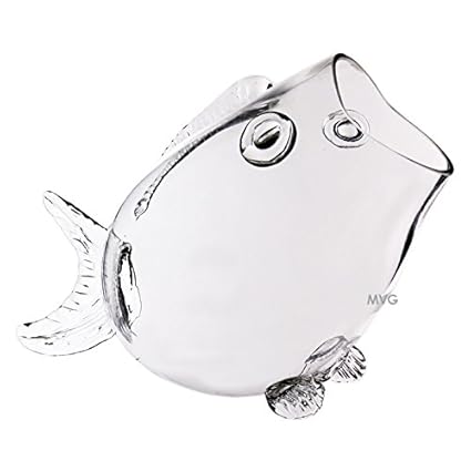 Buy Cys Large Clear Thick Glass Fish Shaped Bowl 11 Aquarium