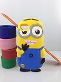 Case Mama Despicable Me Yellow Minions 3D Soft Silicone Case Defender Cover (iTouch5, Two Eyes)
