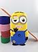 Case Mama Despicable Me Yellow Minions 3D Soft Silicone Case Defender Cover (iTouch5, Two Eyes)