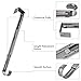 LBSUN Wreath Hanger, Adjustable Over The Door Wreath Hanger Wreath Holder Wreath Hook for Door Christmas (Nickel,20 lbs)