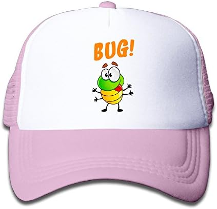 Joijiouio Cute Lady Bug Children's Sun Protection UnisexMesh Trucker Cap Pink