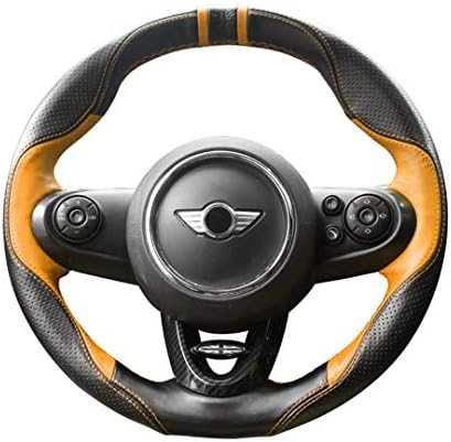 車 手縫い Puレザー ハンドルカバー 装飾 ハウジング カントリーマンアクセサリー